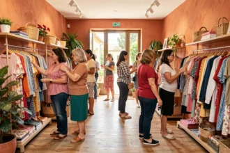 Des femmes de différentes morphologies parcourent les rayons d'une boutique de vêtements grande taille en Provence-Alpes-Côte d'Azur